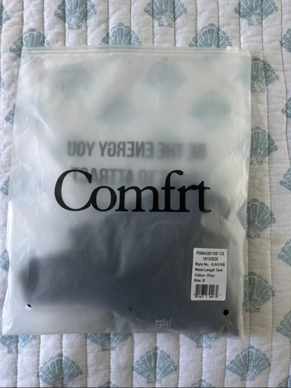Comfrt Black Ribbed Tank - Picture 3 of 3